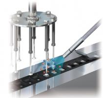 離子風(fēng)嘴防止編帶過(guò)程中LED芯片彈出