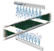 離子風(fēng)棒應(yīng)用給PC板上涂層前除塵